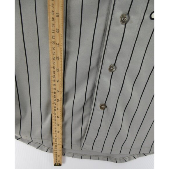 New York Yankees Jersey Large Gray Negro League NLBM Pinstripe Big Boy - Picture 7 of 15